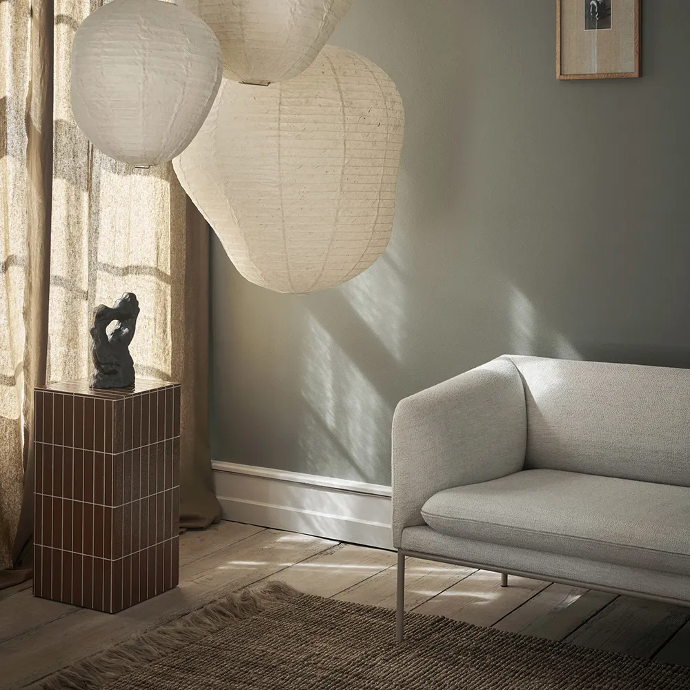 Alternativ bild 1 för Ferm Living - Pillar Pedestal - Sidobord - Pillar Pedestal - Brown - W32 x D32 x H64 cm