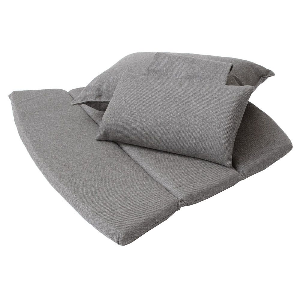 Produktfoto för Cane-line - Hive Hanging Chair - Hängande stol - Seat: Dusty Green, Aluminium / Frame: Cane-line Soft Rope, Taupe / Cushion: Taupe, Cane-line AirTouch - W87 x D87 x H124 cm