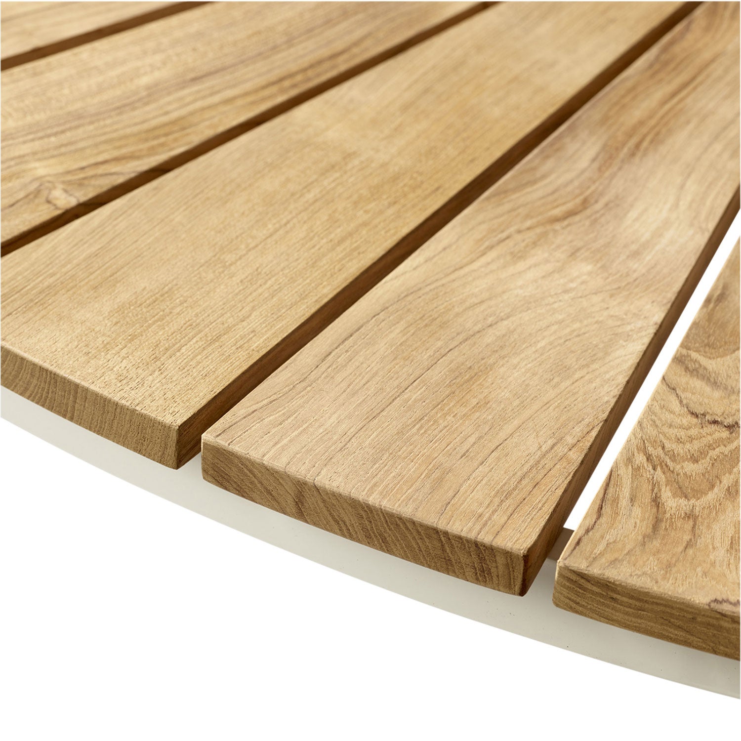 Hard & Ellen cafébord 80 cm vit/teak 