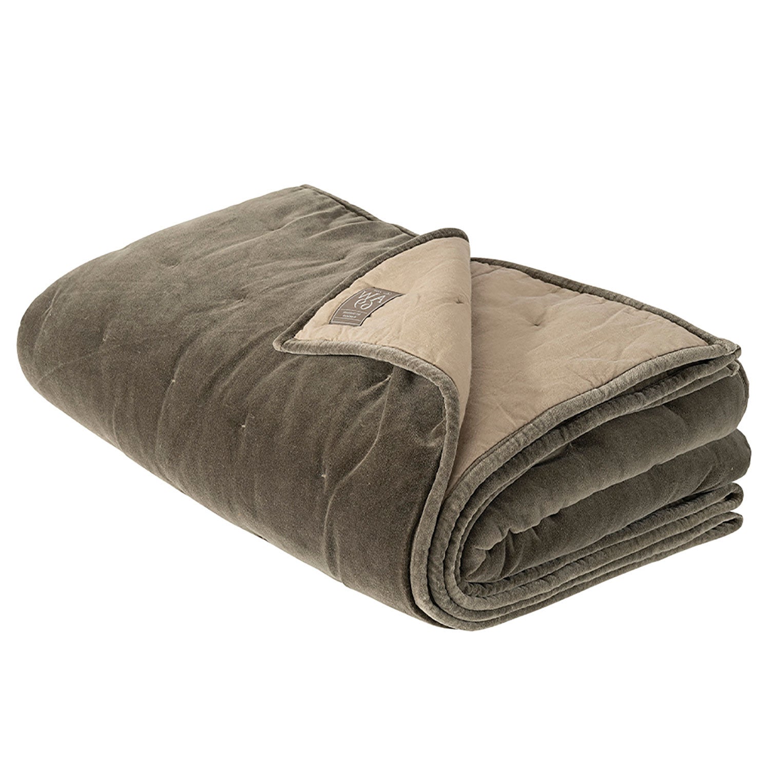 Santana överkast  260x260 washed taupe