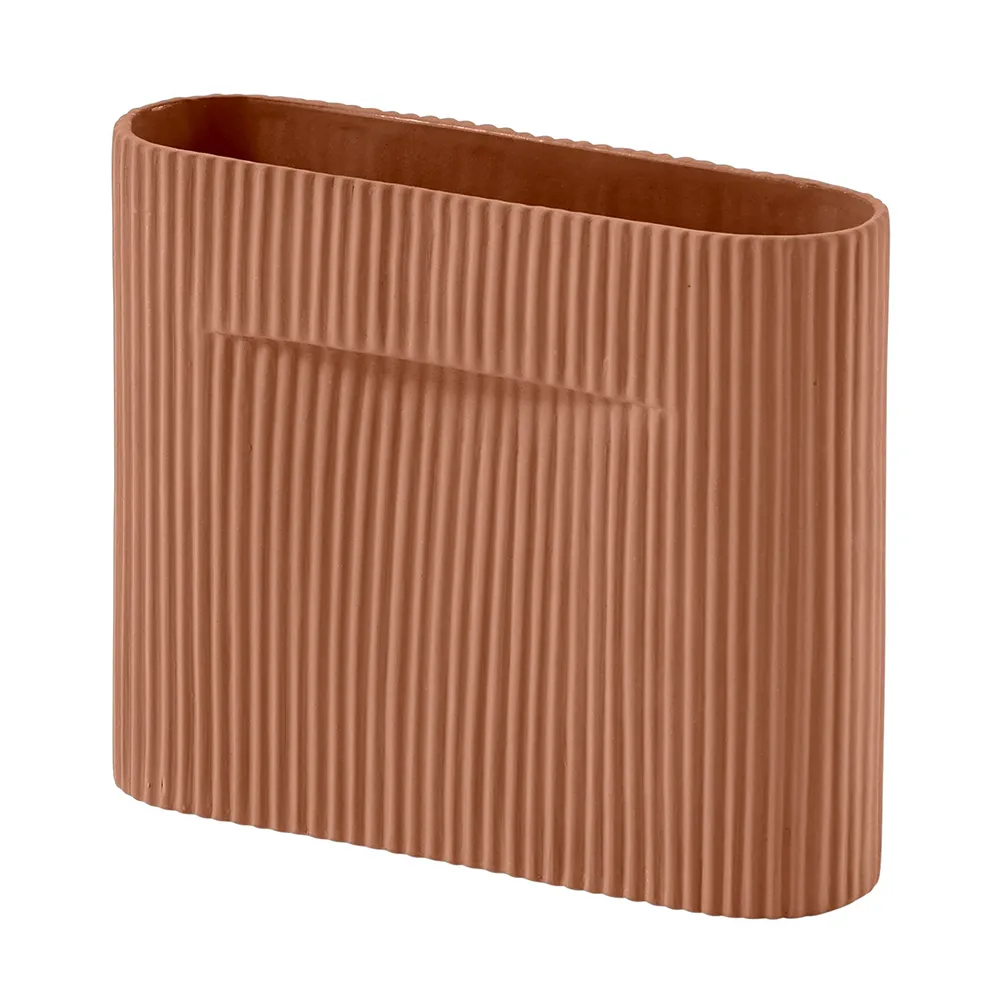 Muuto, Ridge Vas H: 16,5 cm Terracotta