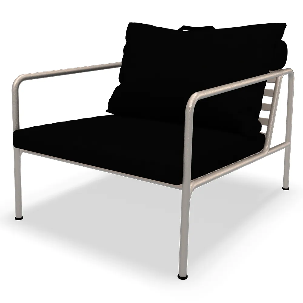 houe, avon fåtölj charcoal/white