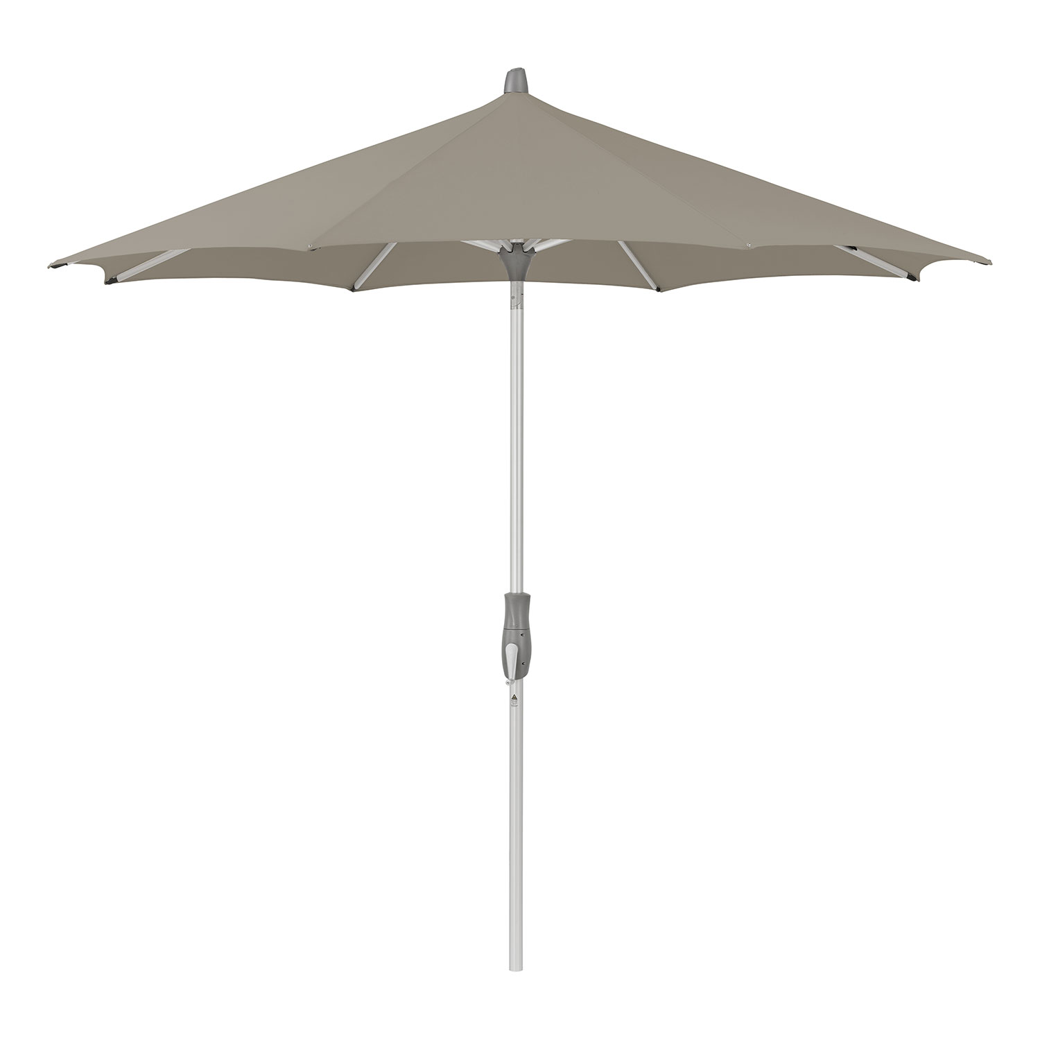 Glatz Alu-twist parasoll 270 cm kat.5 611 sandstone