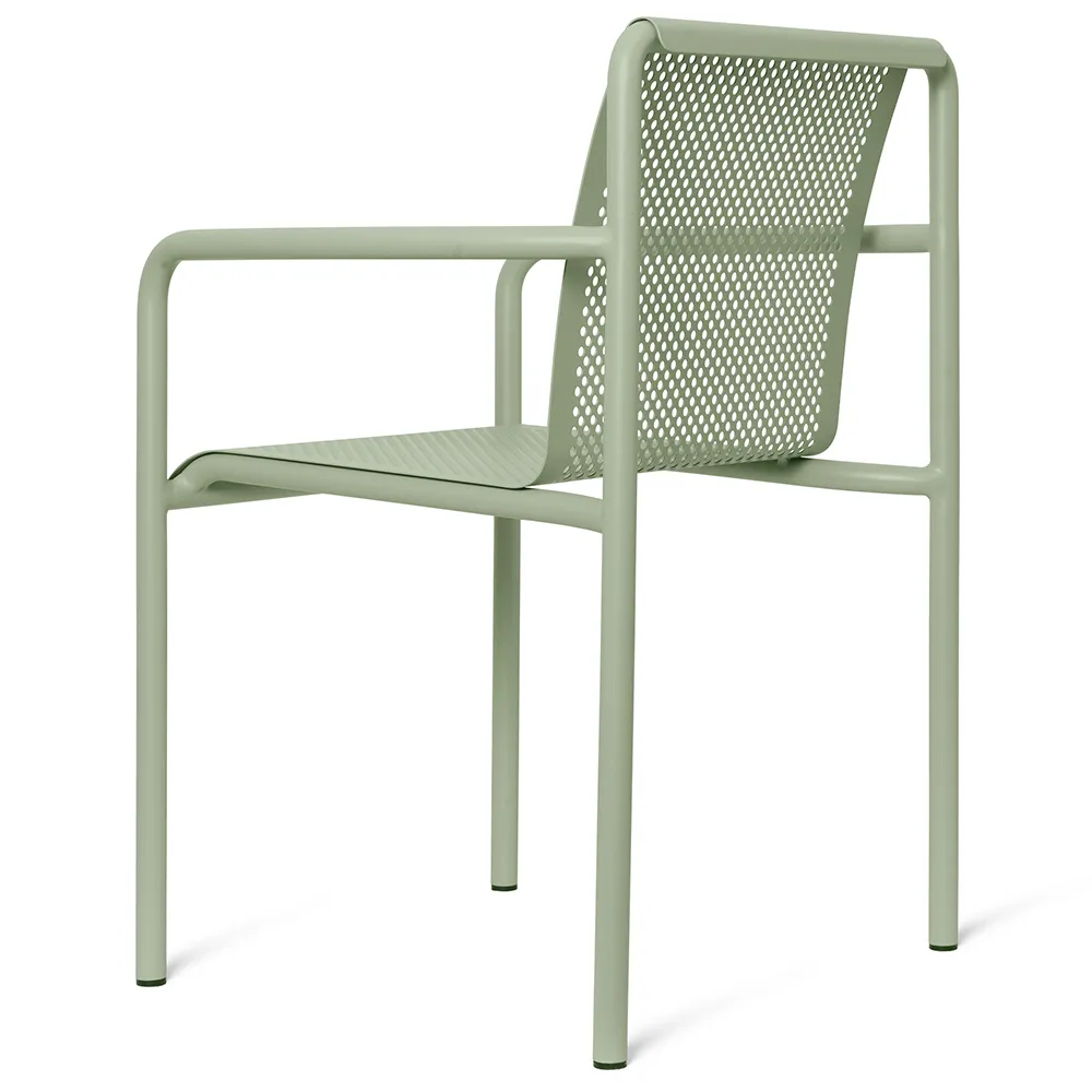 Alternativ bild 1 för Ferm Living - Dapple Chair With Arms - Trädgårdsstol - Tea Green - W60 x D53 x H80 CM