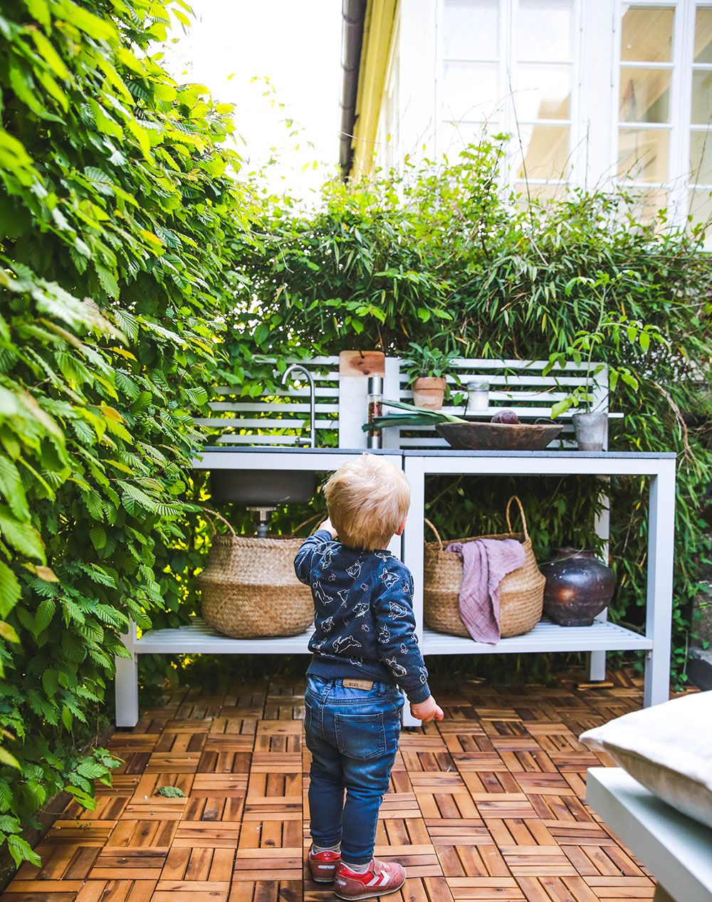 Bellac utekök hörndel svart/grå 