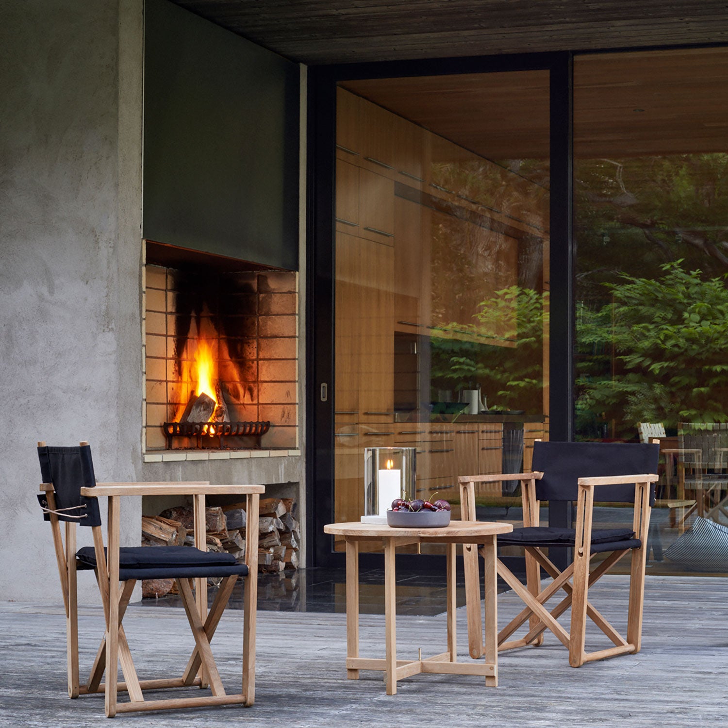 Kryss Matstol Navy Blue 