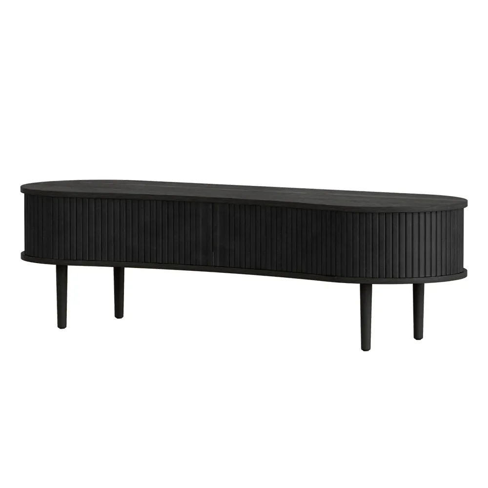 umage, audacious tv-bänk svart ek/charcoal