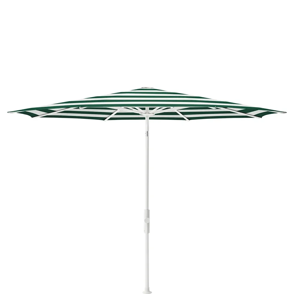 Glatz, Twist 300 cm parasoll matt white Kat.5 589 Green Stripe