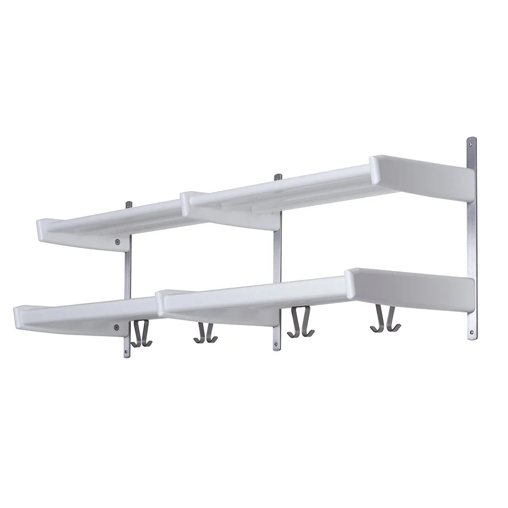 oscarssons möbel, meja hatthylla 115 cm 2 hyllplan vitlackad björk