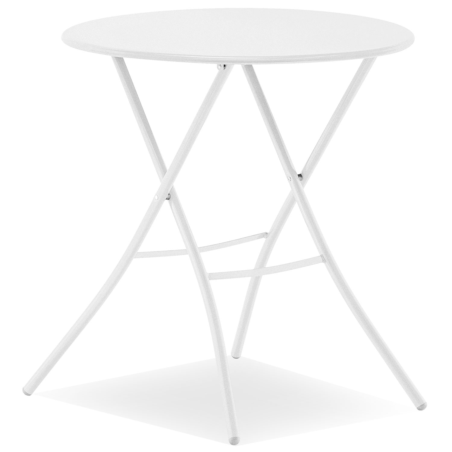 Fiam Sirio cafébord 67 cm white matt stål