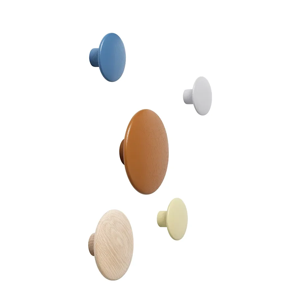 Dots Wood Ø9 cm - Burnt Orange