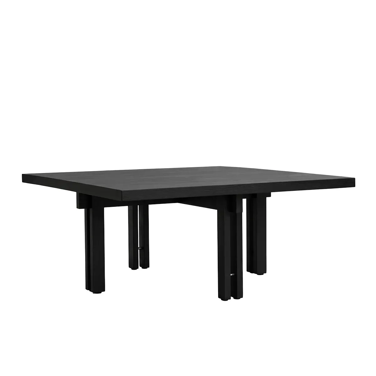 101 Copenhagen, Soffbord i ek 80x80 Plinth Coffee Black Oak