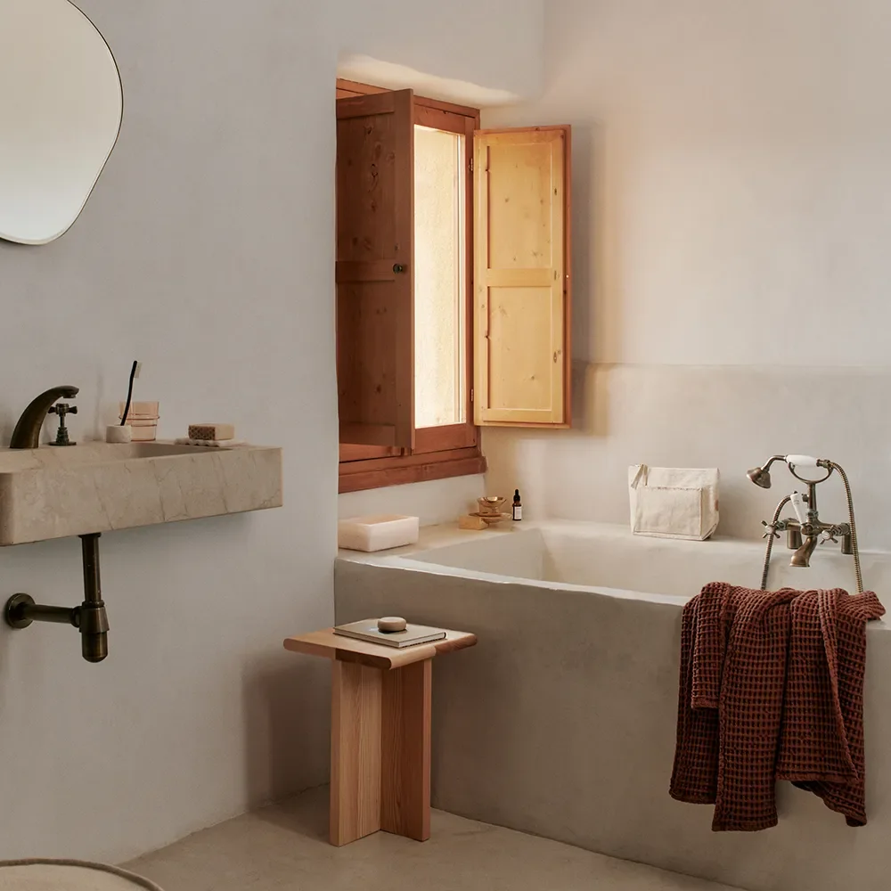 Handduk i Ekologisk Bomull Brown Clay