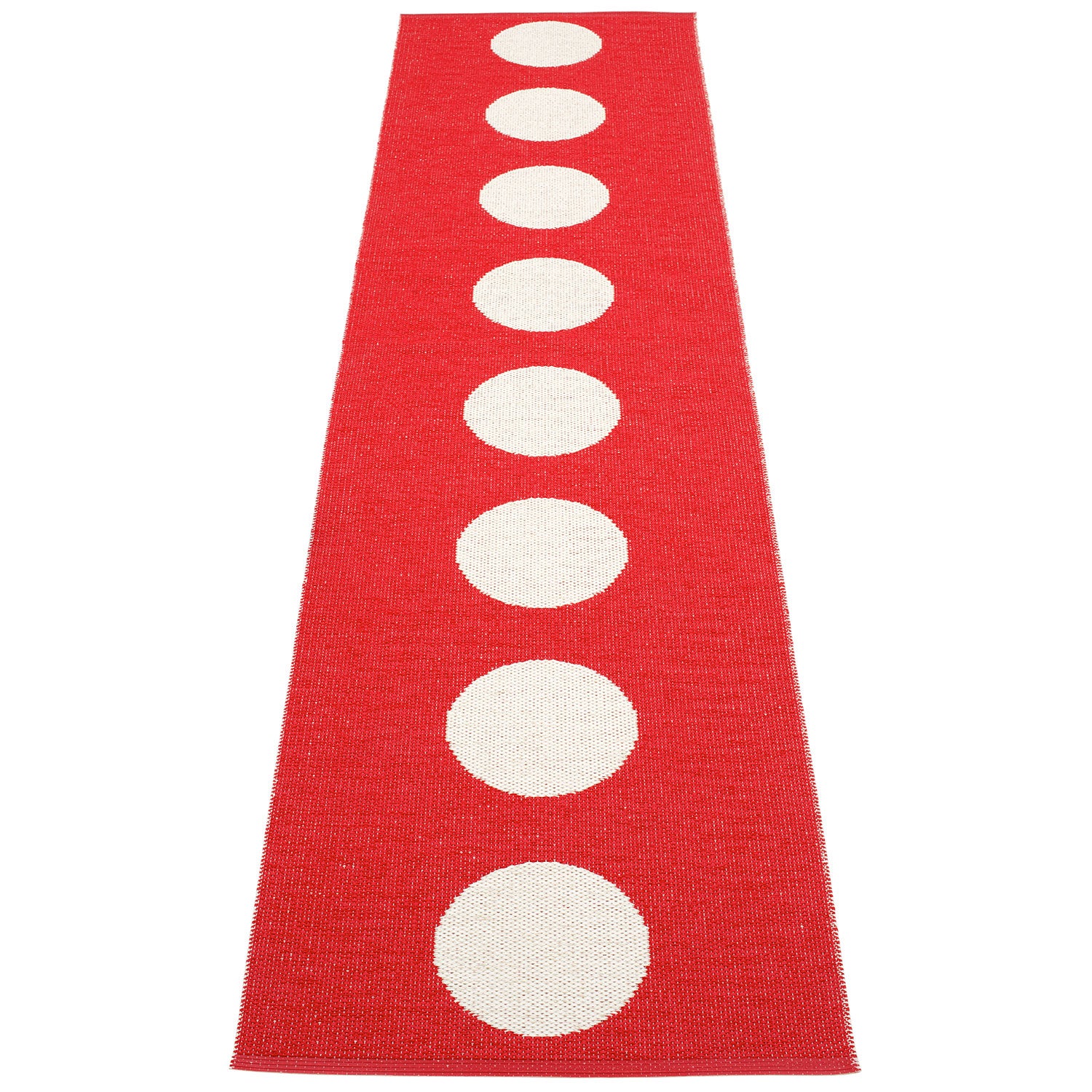 pappelina, vera matta 70x300 cm red / vanilla