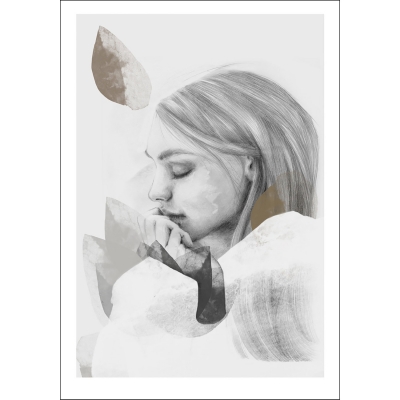 Anna Bülow poster  Dreamer in White 30×40 cm 220g/signerat