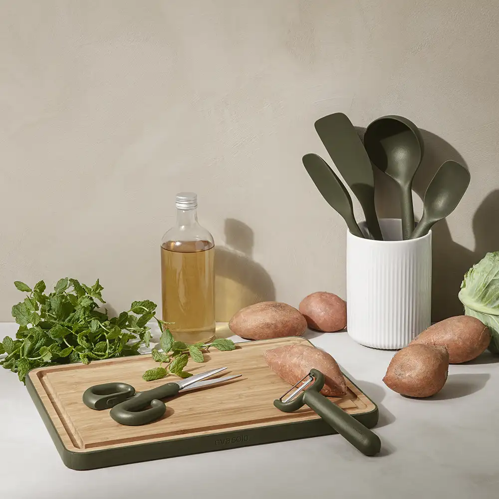 Bambuskärbräda ränna Green tool