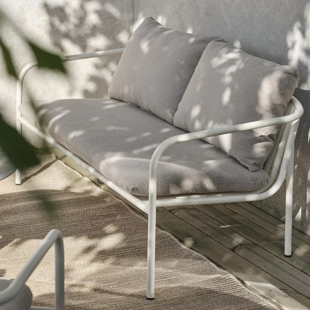 Bendt Soffa Teddy Beige/Pearl White