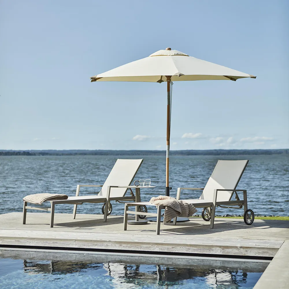 Reggio träparasoll 300  cm natur 