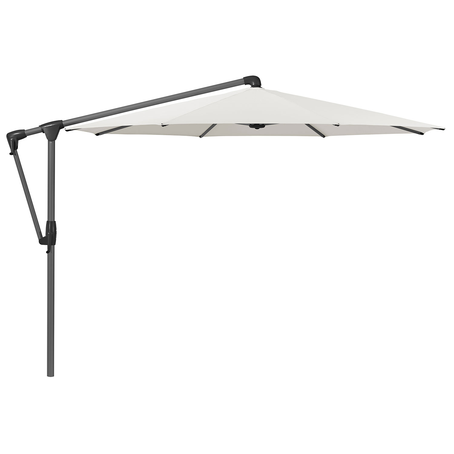 Sunwing Casa frihängande parasoll 330 cm kat.5 antracite alu / 500 plaster