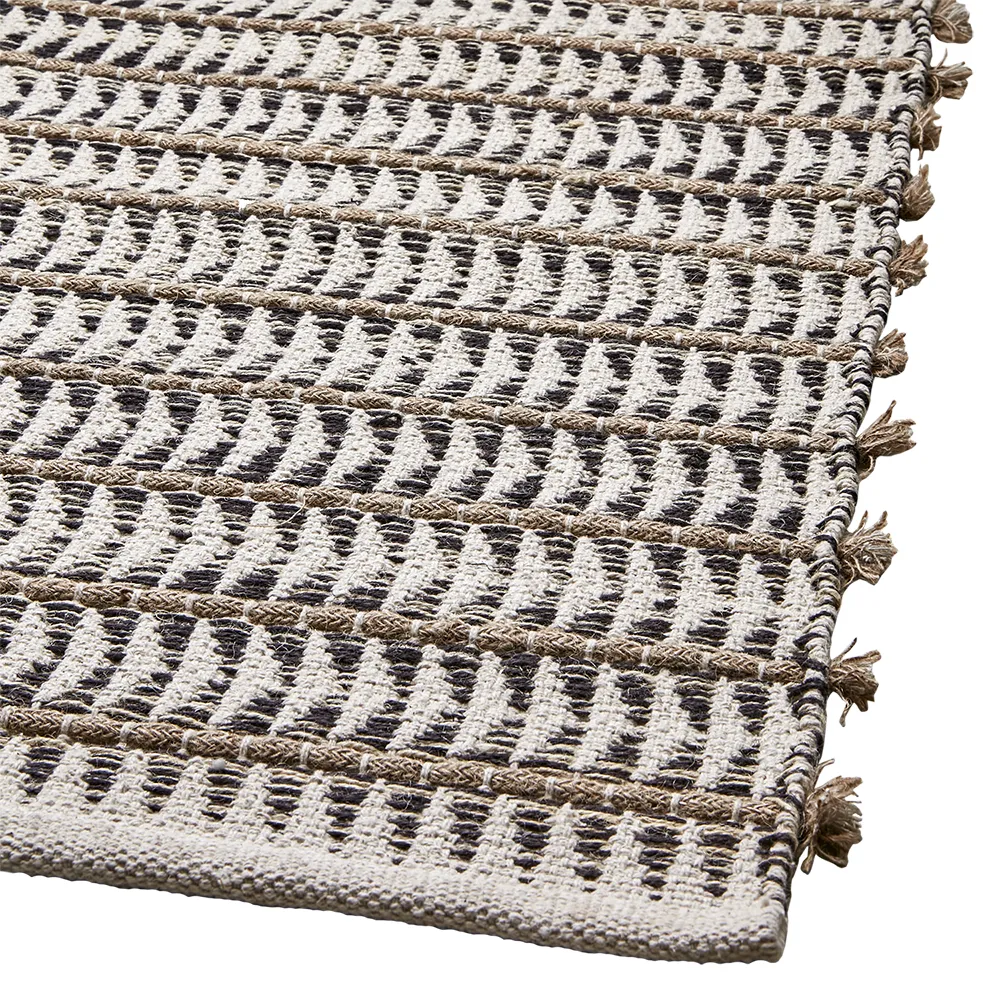 FERNANDO matta grå/vit/natur 300x200 cm