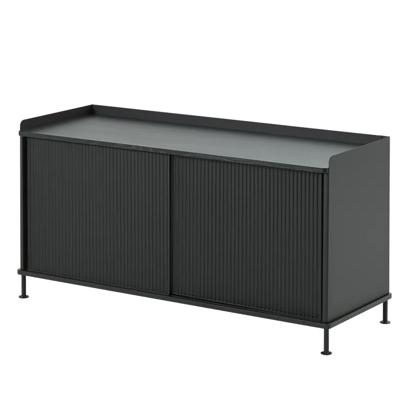 Enfold Sideboard 124 x 45 cm  - Black Anthracite Black
