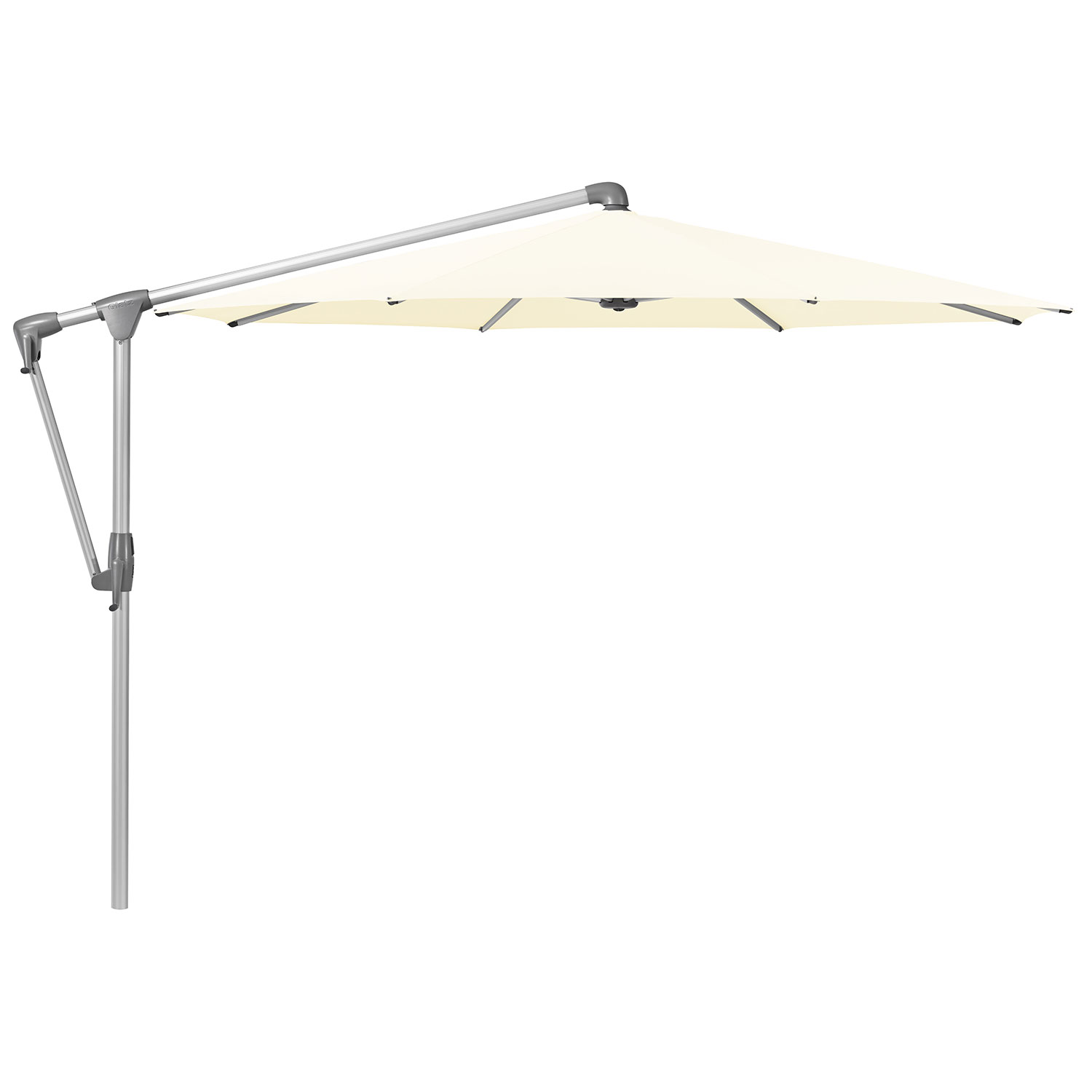 Sunwing Casa frihängande parasoll 300 cm kat.5 anodizerad alu / 649 ivory Glatz