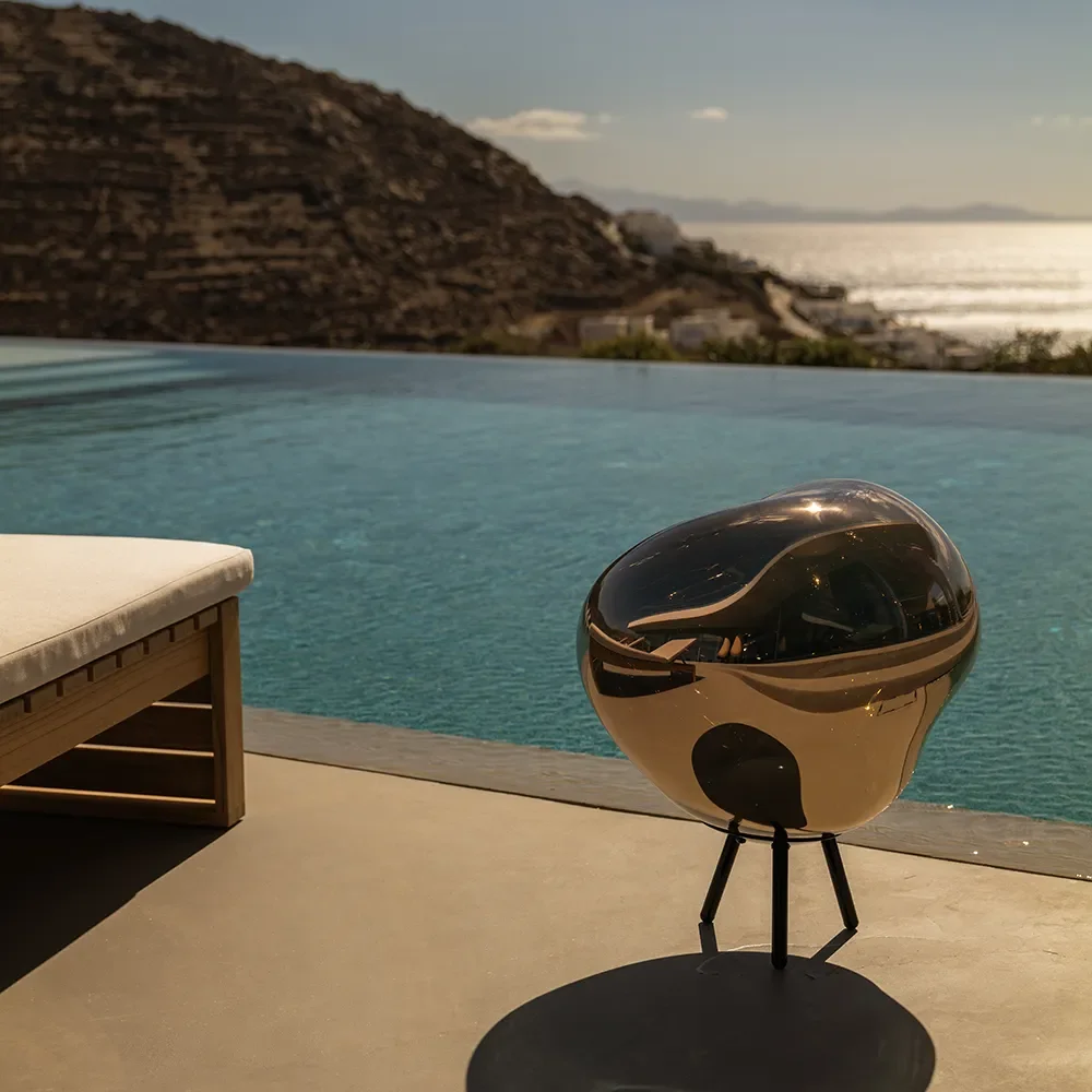 Melt Portabel Large golvlampa Copper LED