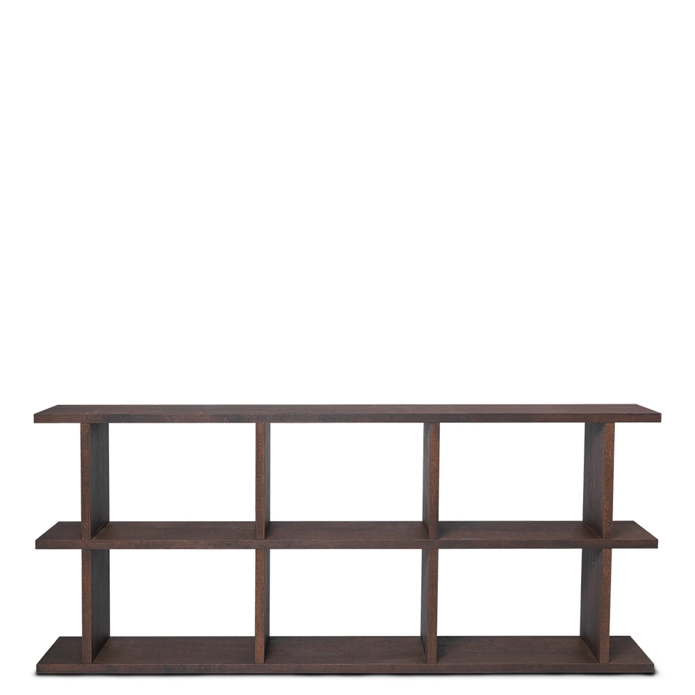 Produktfoto för Ferm Living - Kona Bookcase 3x2 - Hyllor - Dark Stained - B: 170 x H: 72 x D: 30 cm