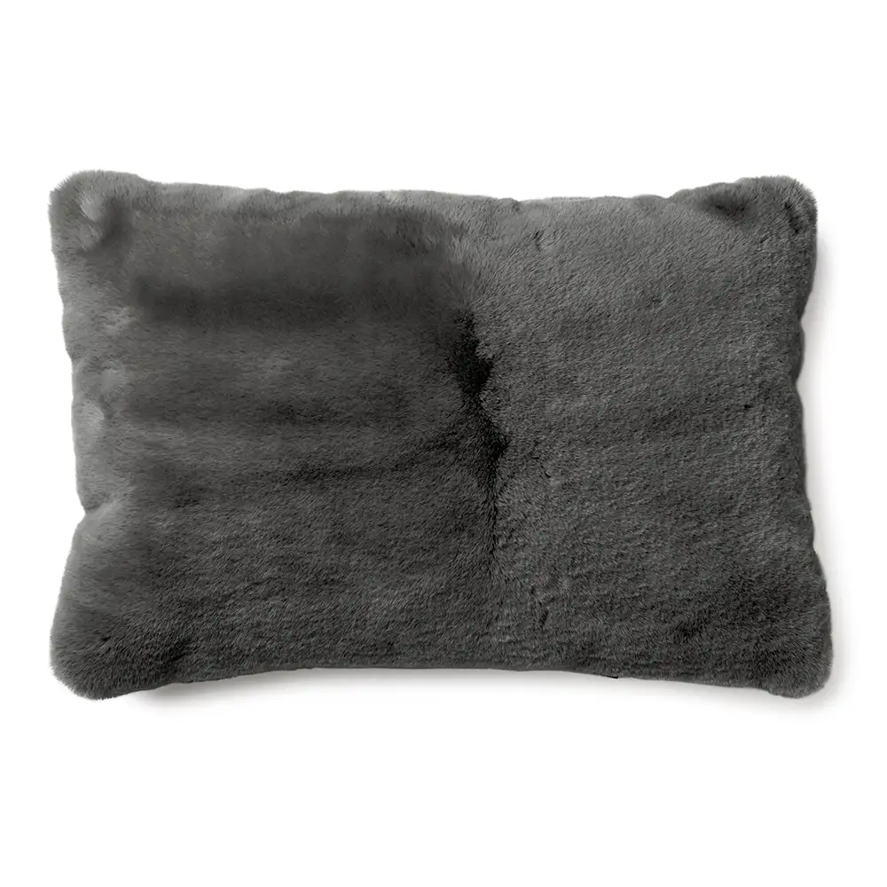 Skinnwille, Fluffy kuddfodral 40x60 cm Grey