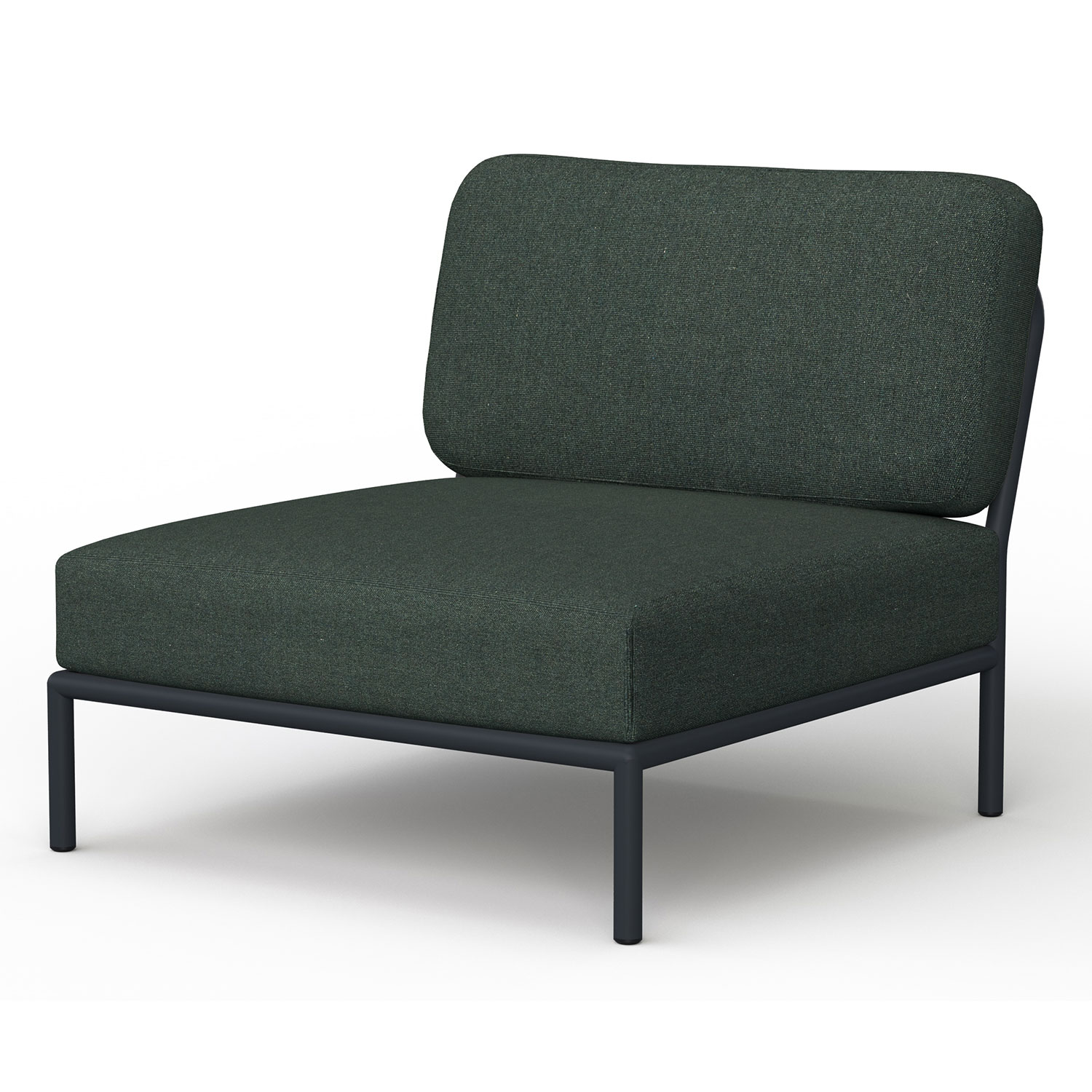 Produktfoto för HOUE - LEVEL / Lounge Chair - Trädgårdsstol - Alpine/Dark Grey - L81 x W95 x H82 x SH38 cm