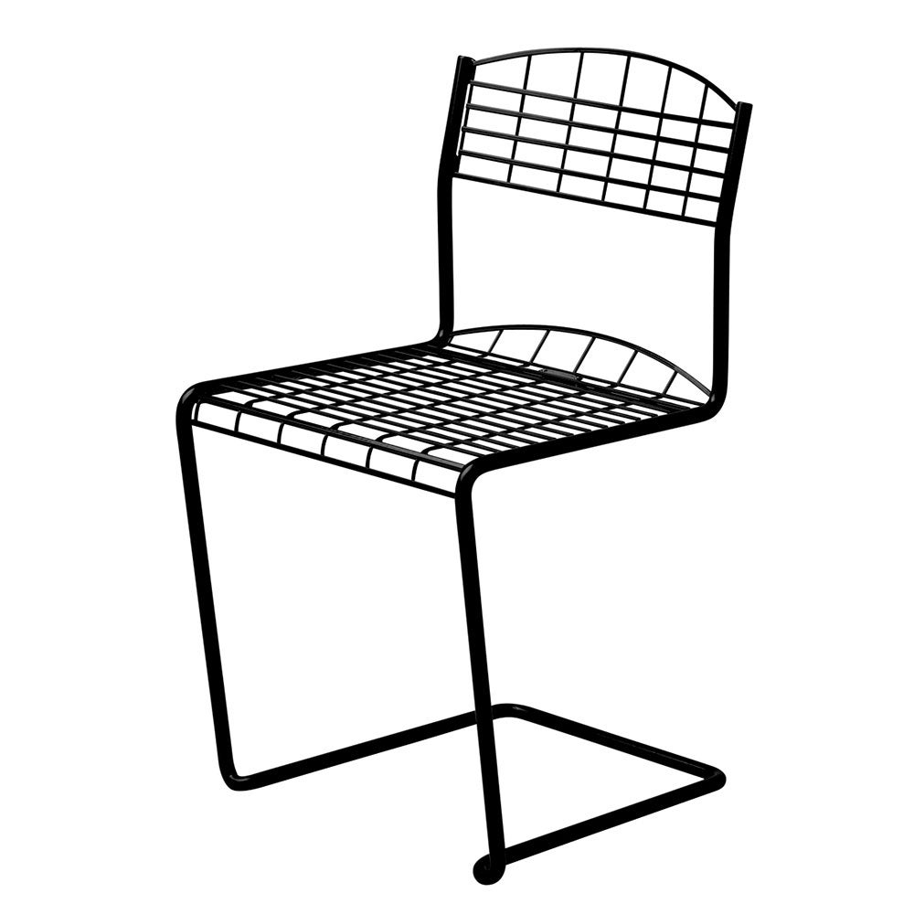 Grythyttan Stålmöbler, Stol High Tech Svart
