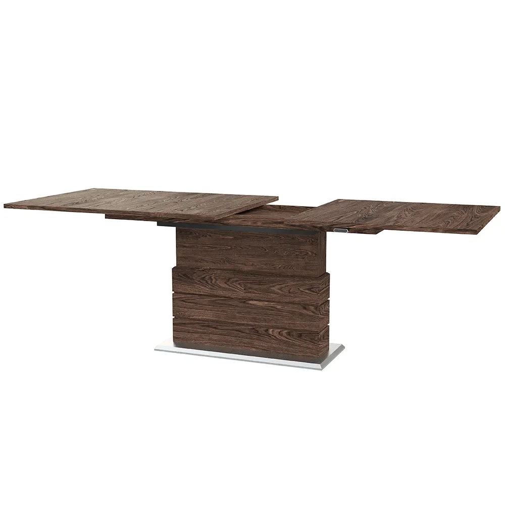 Sm30 Matbord 100X200-280 Cm Naturoljad Valnöt 