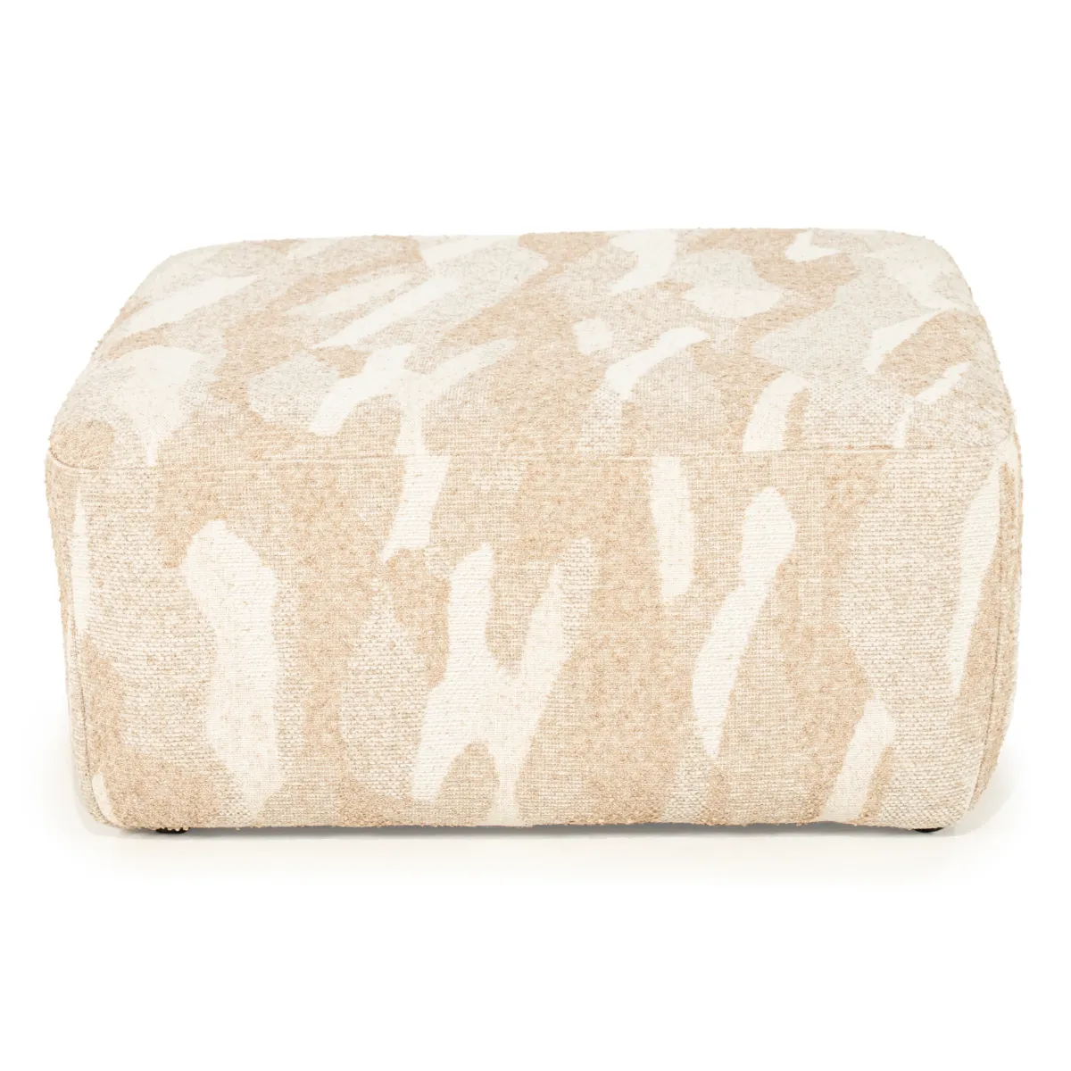 Pouf Rytm large - beige 70x70x34 cm