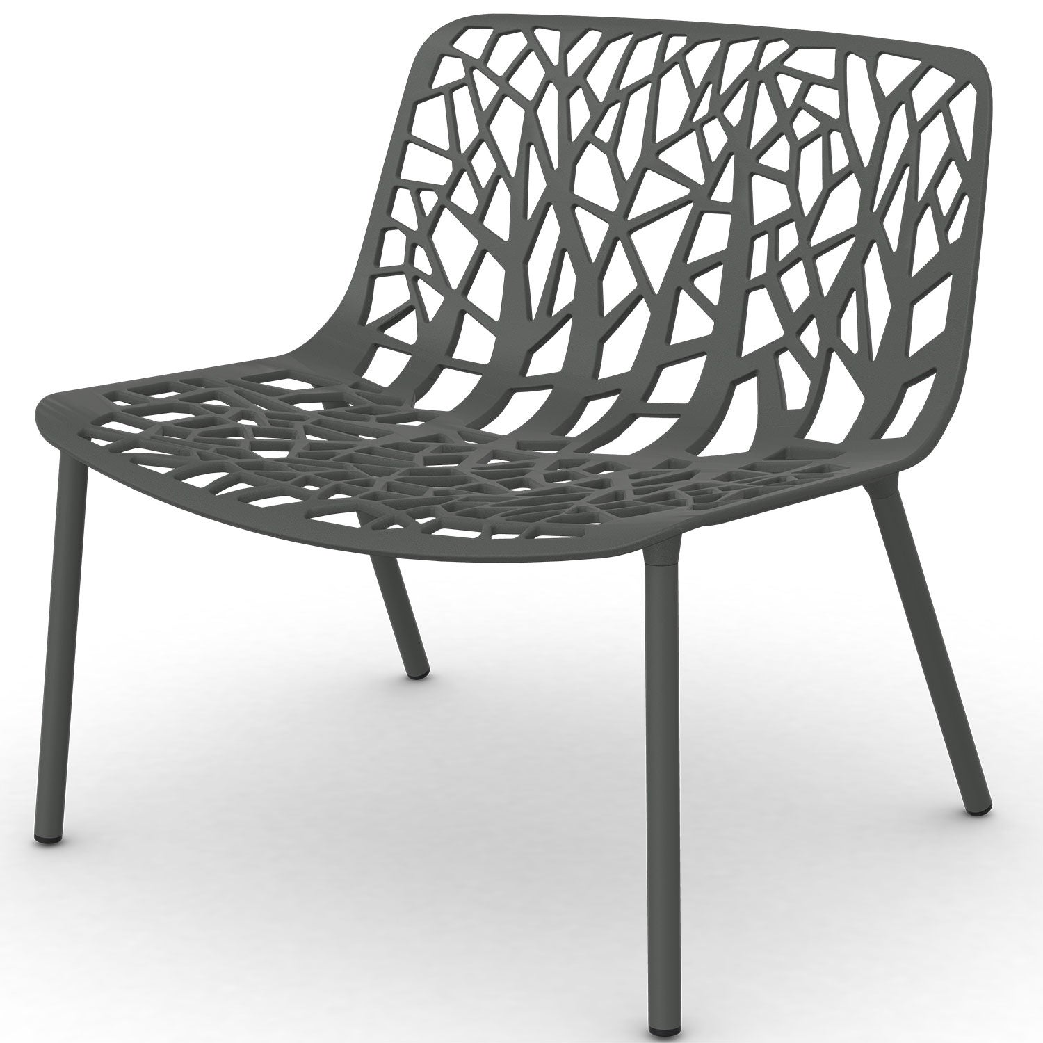 Fast, Forest loungefåtölj Metallic Grey