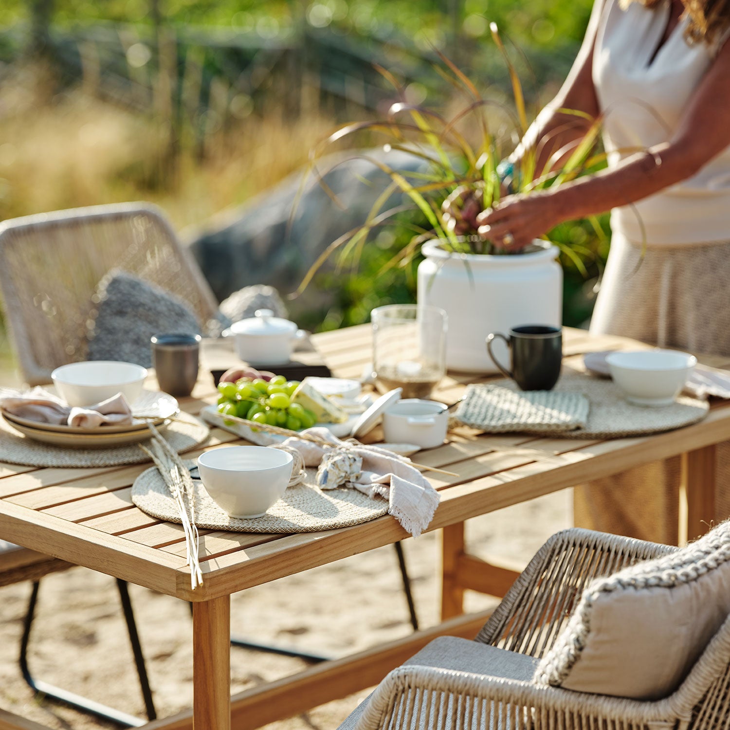 Kornell matbord 90x150 cm natur teak 