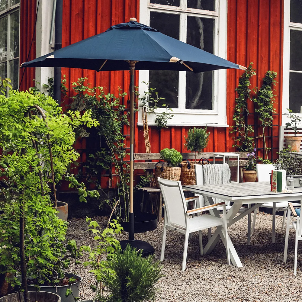 Trieste träparasoll 250  cm marin 