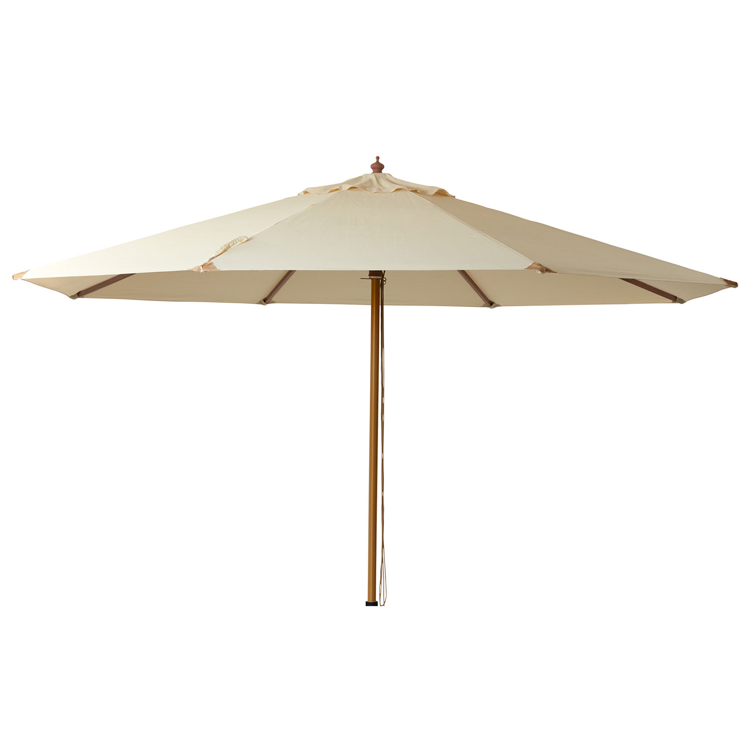 Cinas Lizzano parasoll 400 cm trästomme offvit