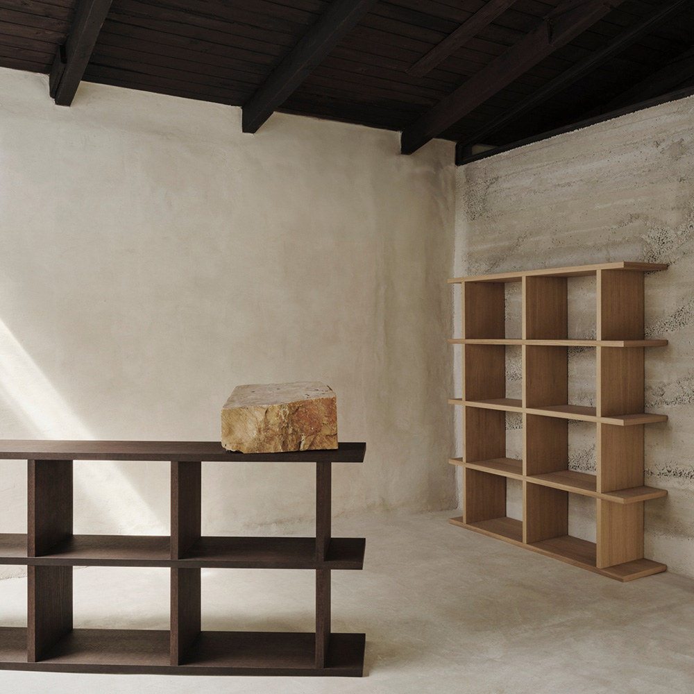 Alternativ bild 1 för Ferm Living - Kona Bookcase 3x2  - Hyllor - Dark Stained - B: 170 x H: 72 x D: 30 cm