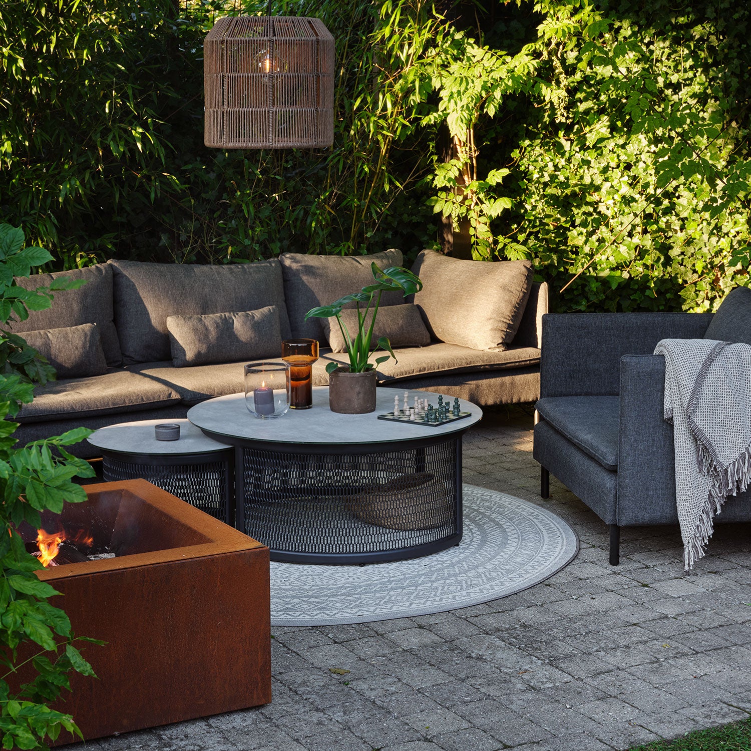 Callisto 2-sits sittdel grå 