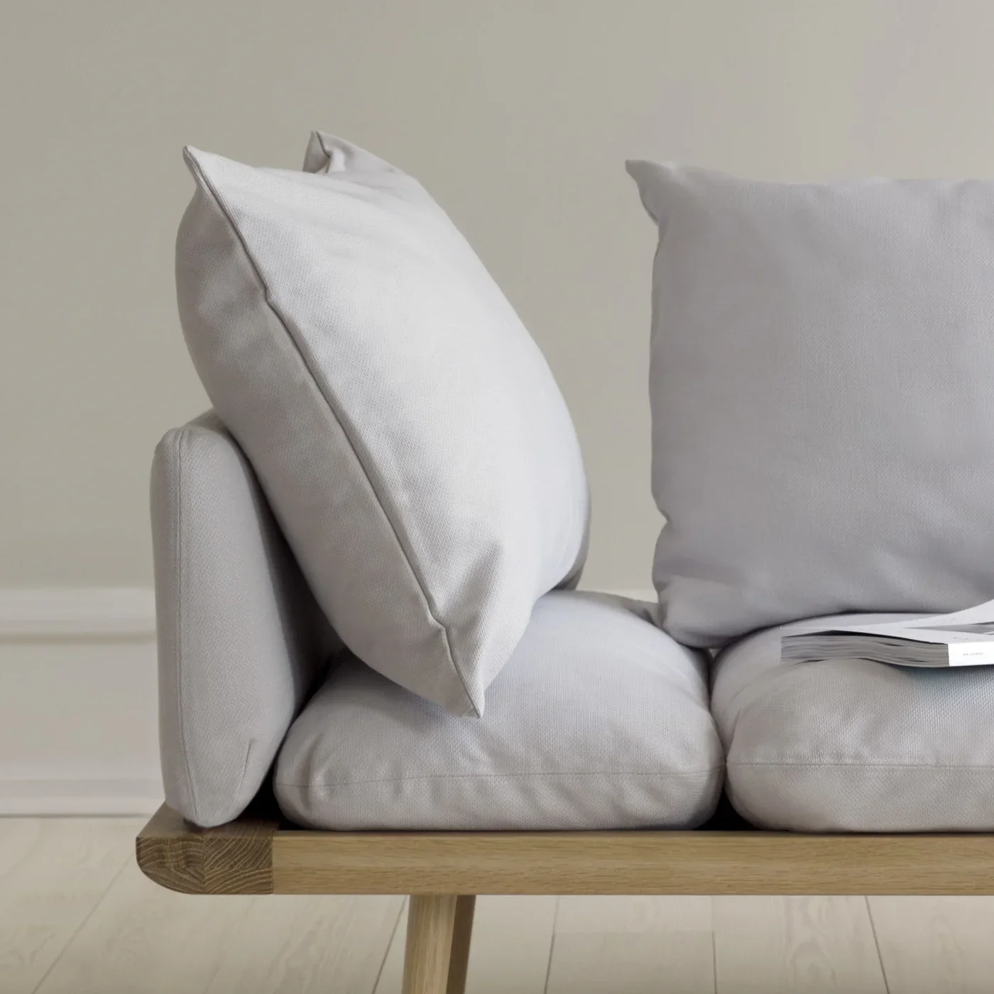 Lounge Around 3-sits soffa Oak/Sterling