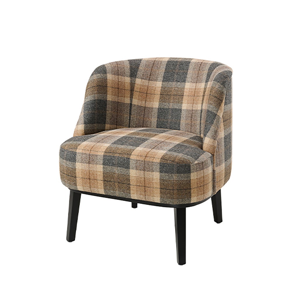 Artwood, Fairfax tygfåtölj Alister plaid brown