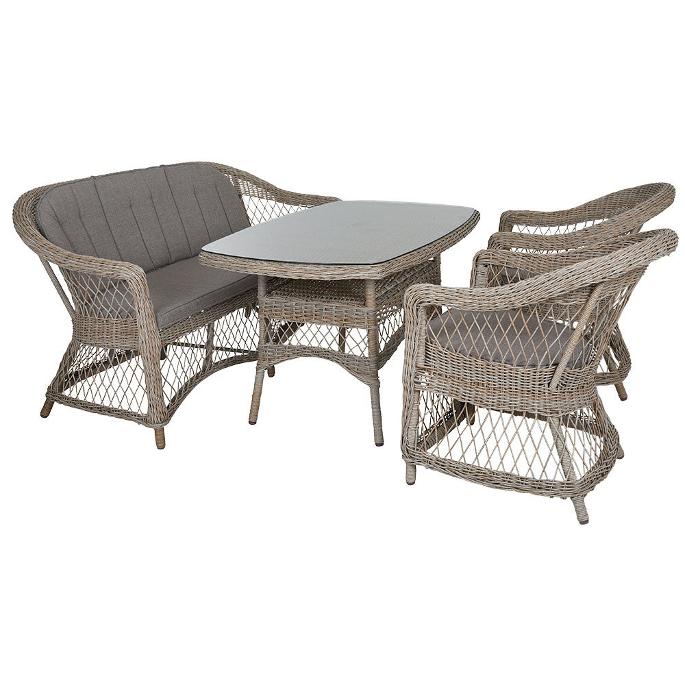 Kamomill matbord 80x135 cm beige/beige 