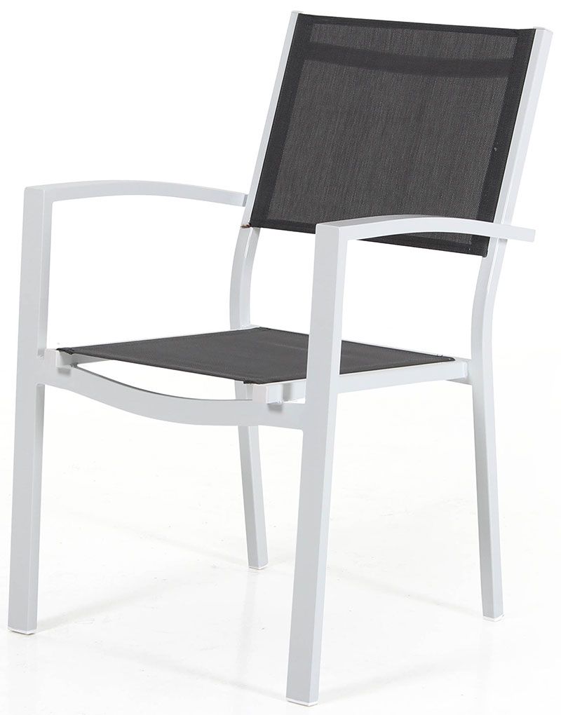 Leone Karmstol Vit / Grå 