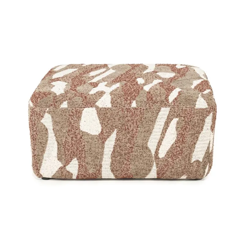 Pouf Rytm large - red 70x70x34 cm