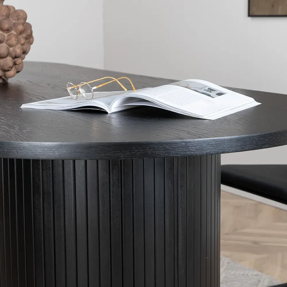 Bianca Matbord 90x200 cm Svart