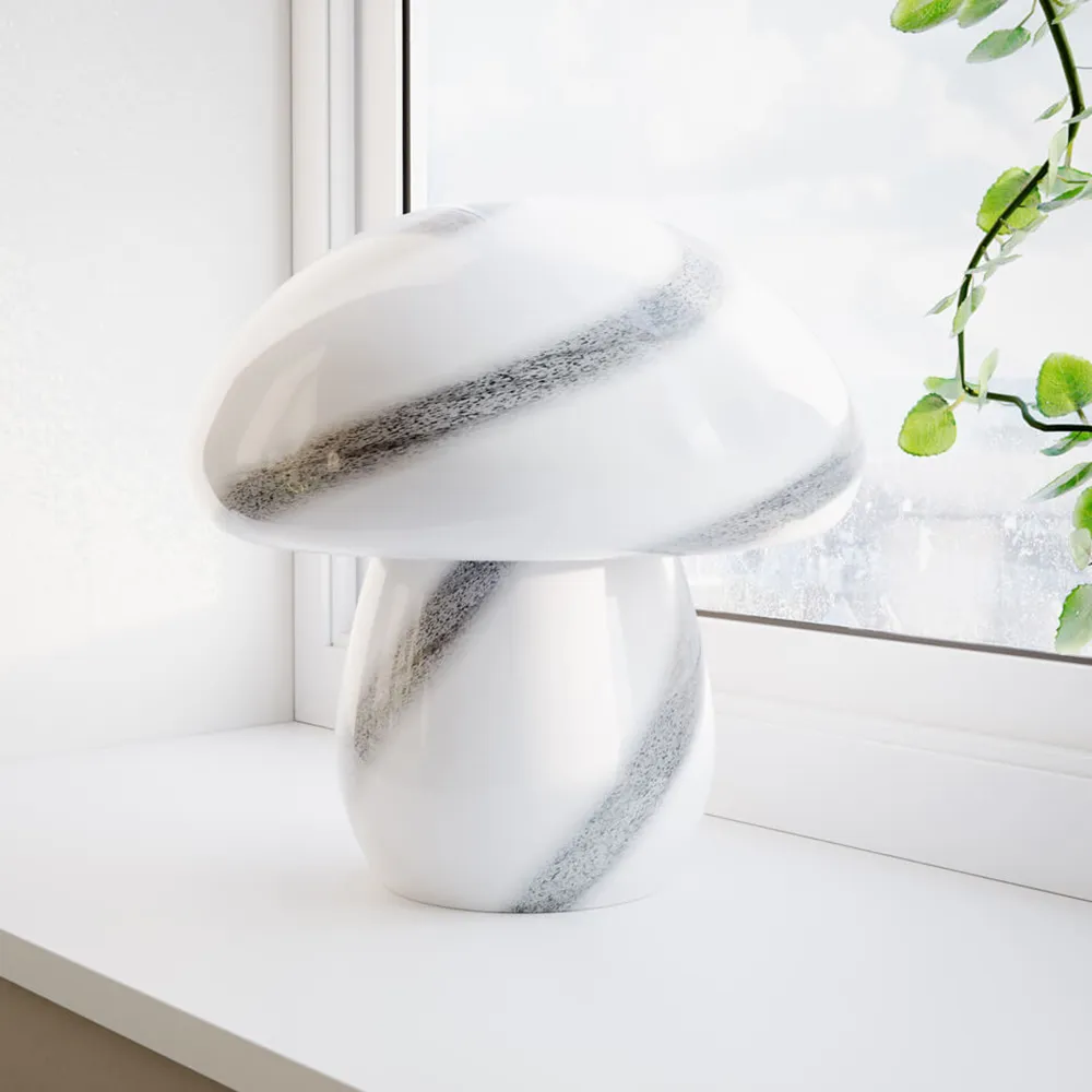Alternativ bild 1 för by Rydéns, Mira Mushroom bordlampa Vit/Svart