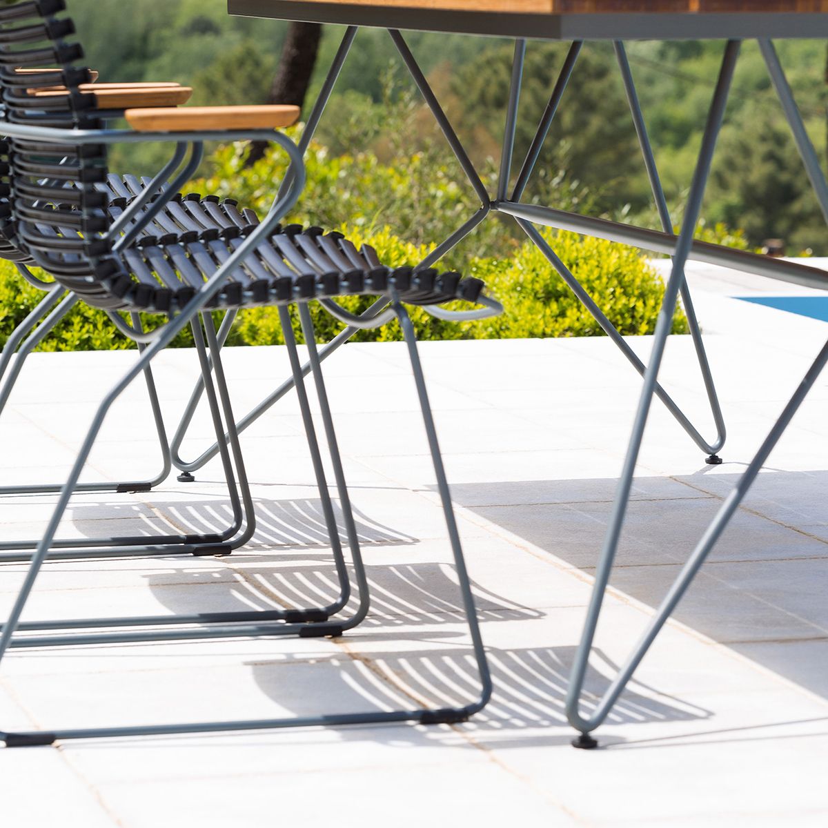 Click karmstol hög rygg petrol