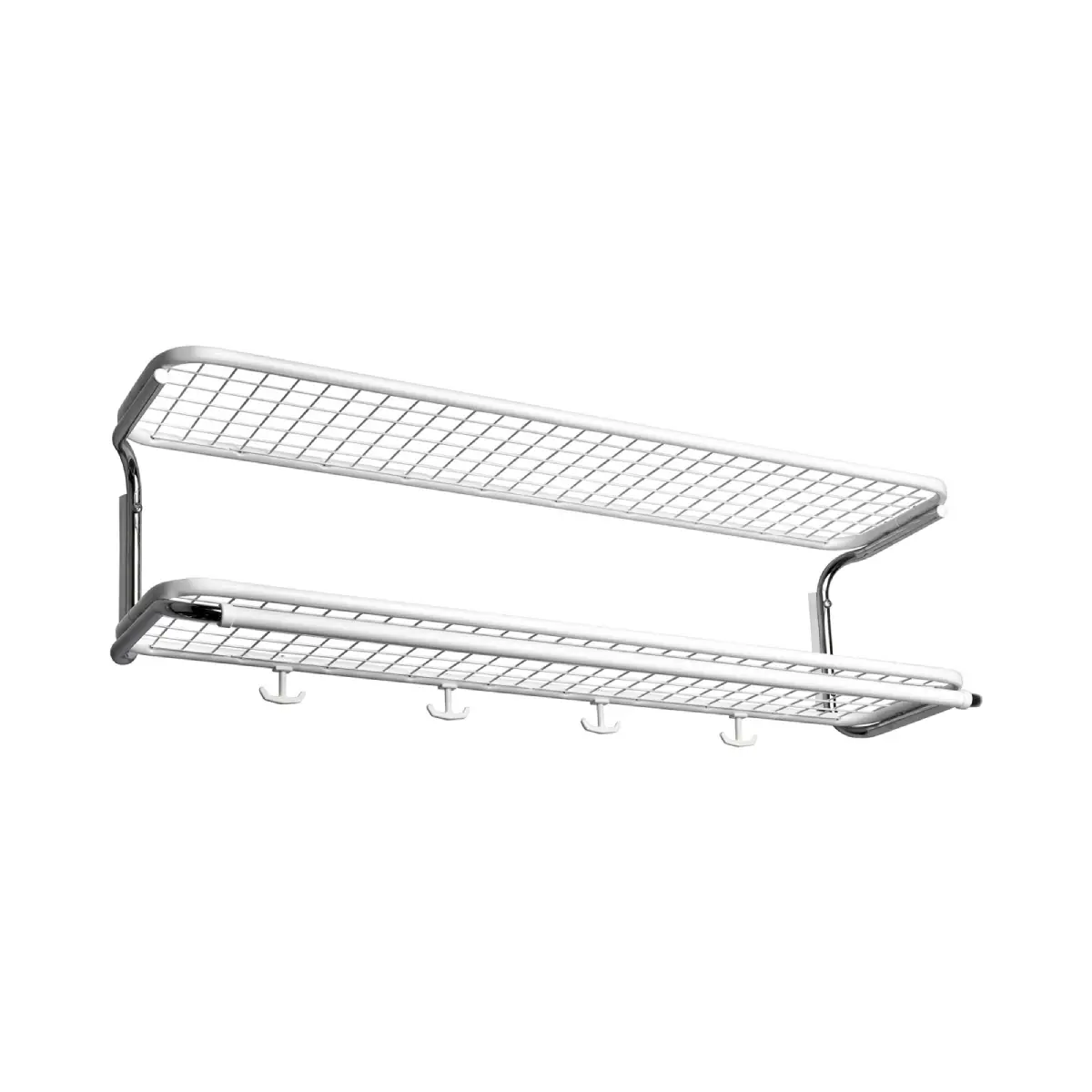 Classic hatthylla 110 cm Vit Krom