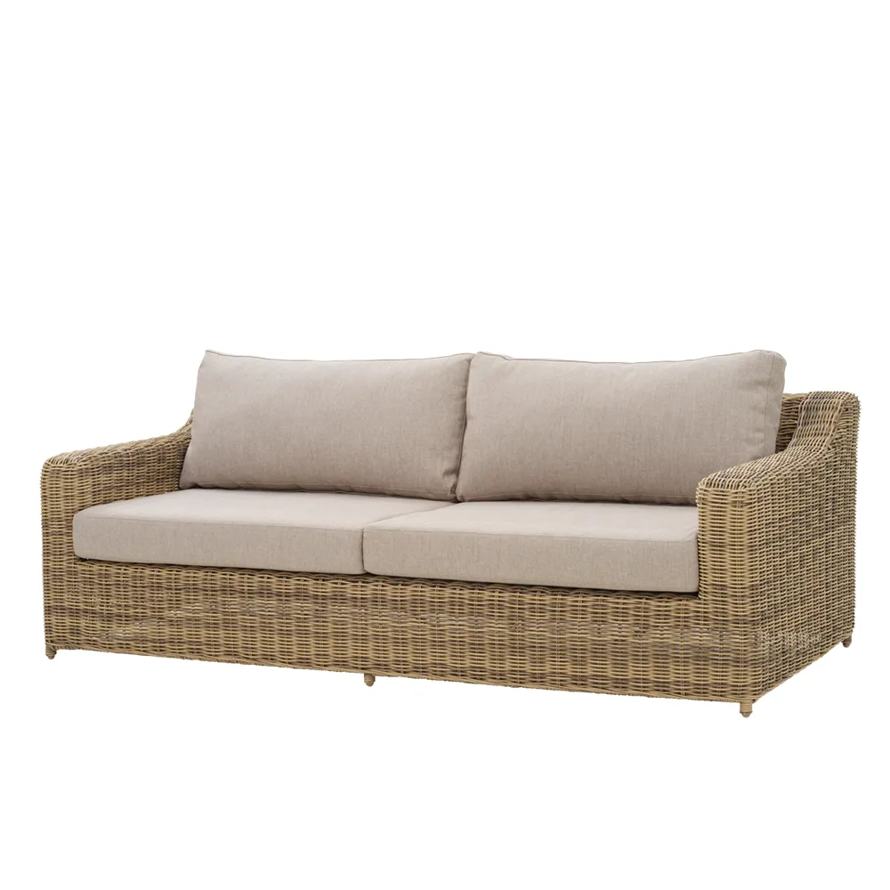 Brafab, Glendon 3-sits soffa Rustic / Beige