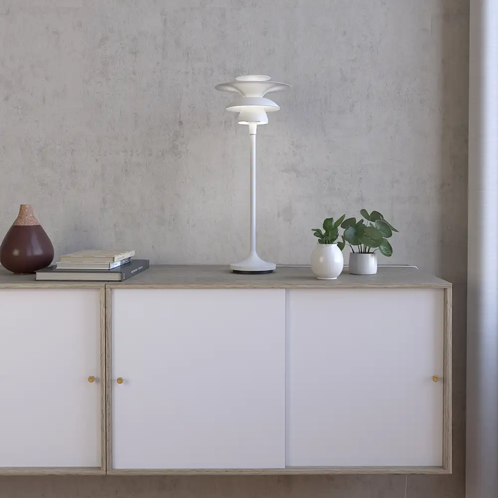 Picasso bordslampa 460 mm Mattvit